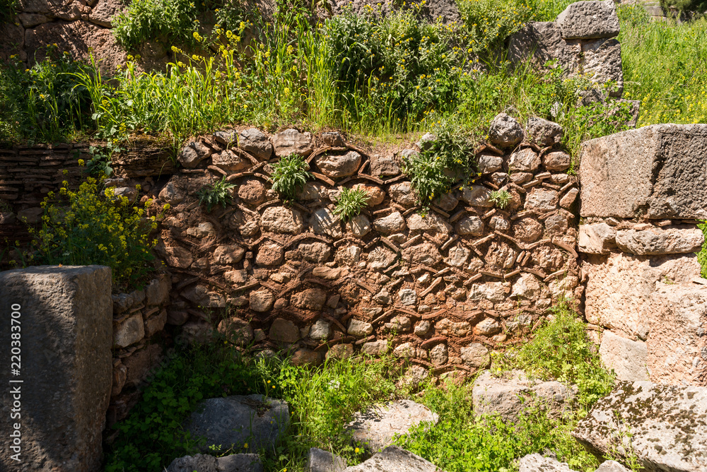 At Deplhi archeological site in Greece