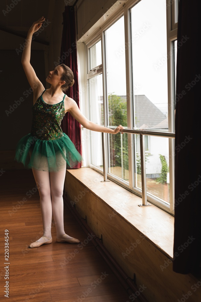Ballerina practicing ballet dance Ballerina practicing ballet dance