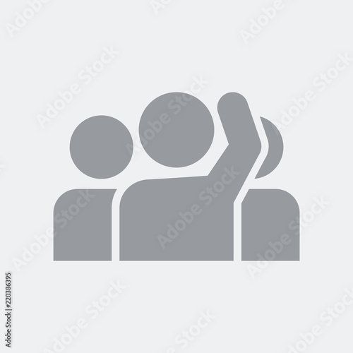 Stand out from others. Flat, clean, minimal and isolated vector illustration with minimal and modern design.