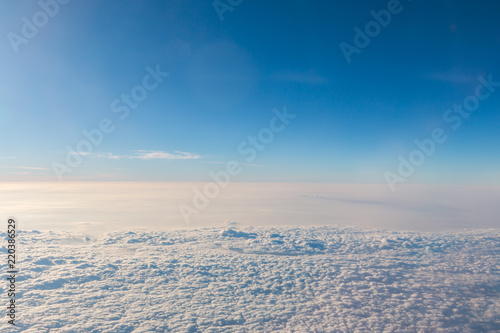 Blue sky and Cloud was taken on a plane