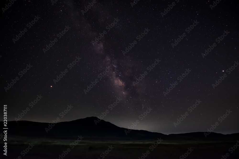 草千里ヶ浜の星空