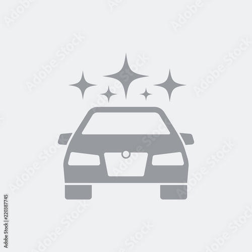 Sparkling car concept icon