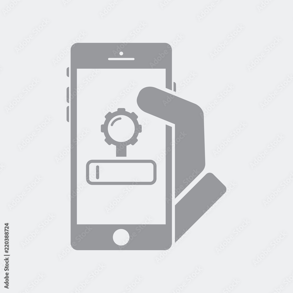 Engine search settings on smartphone Engine search settings on smartphone