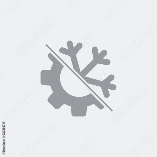 Cool temperature settings icon