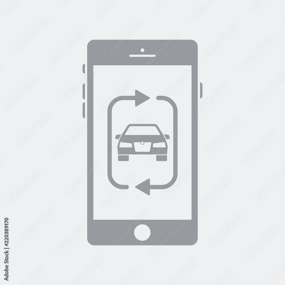 Car sharing application on smartphone Car sharing application on smartphone