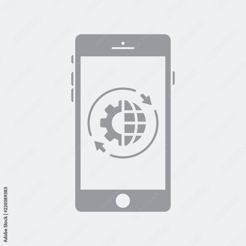 Global search settings on smartphone Global search settings on smartphone