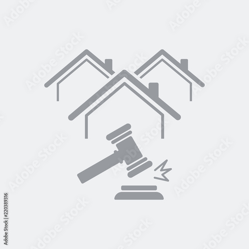 Real estate auction concept