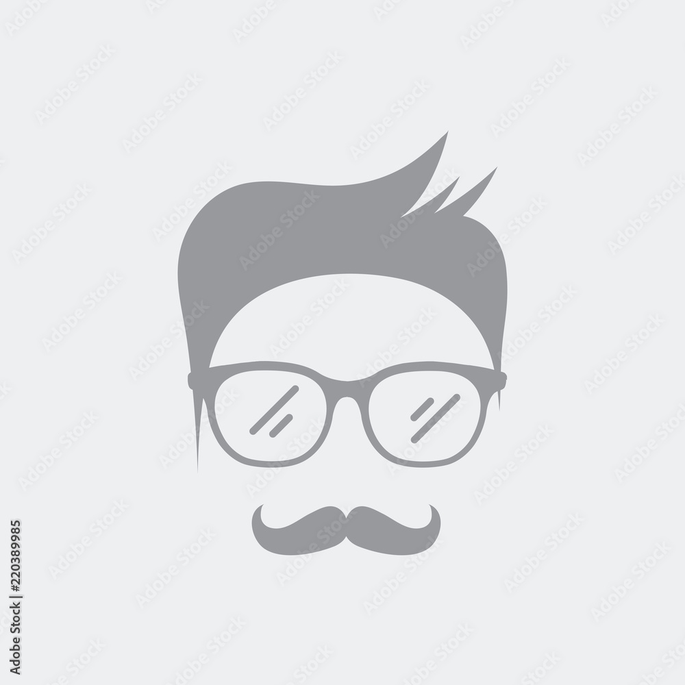 Obraz premium Senior man face with glasses