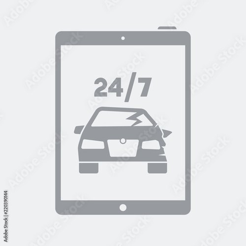 Application for car crash assistance 24/7