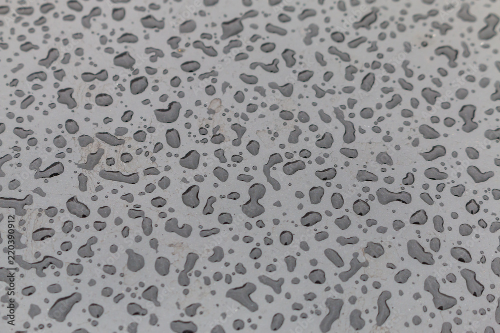 Water stains on the glass