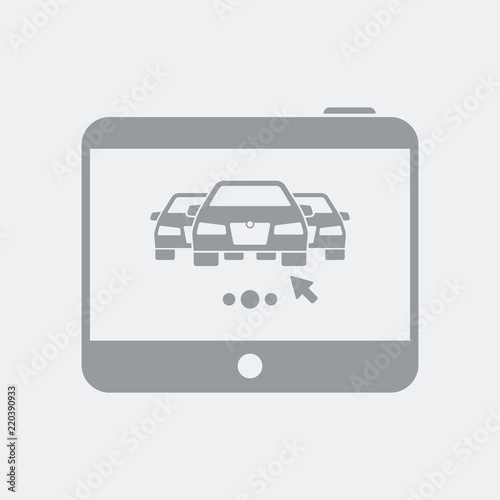 Automotive gallery on tablet