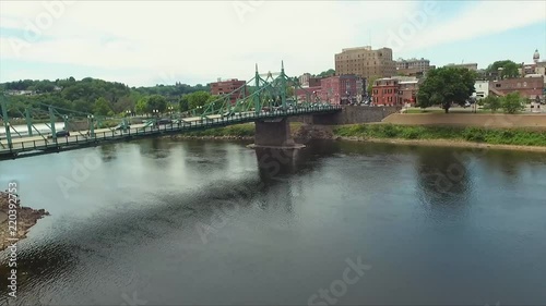 Easton, PA drone over bridge photo