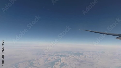 flying over siberia photo