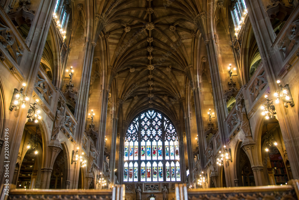 Interior of the John Rylands Library, Reading Room