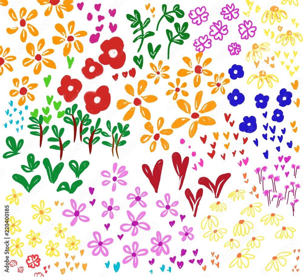 Flower Painting Drawings Flower Painting Drawings