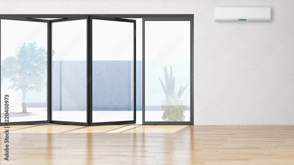 modern bright interiors apartment Living room with air conditioning illustration 3D rendering computer generated image modern bright interiors apartment Living room with air conditioning illustration 3D rendering computer generated image