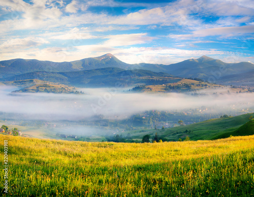 Splendid summer scene in Carpathian mountains. © Andrew Mayovskyy