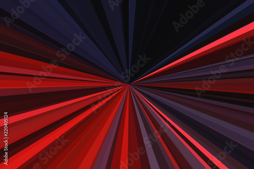 Red abstract rays background. Colorful stripes beam pattern. Stylish illustration modern trend colors.