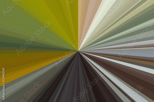 Abstract olive, green color rays background. Stripes beam pattern. Stylish illustration modern trend colors.