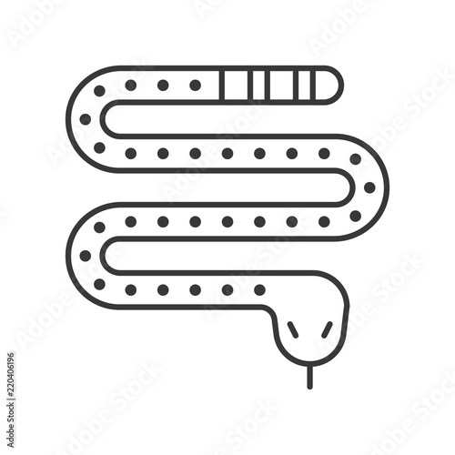 poisonous snake, Halloween character icon set, editable stroke