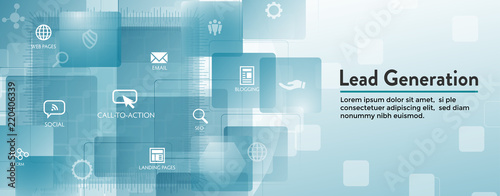Lead Generation Web Header Banner that Attracts leads for target audience to increase revenue growth and sales