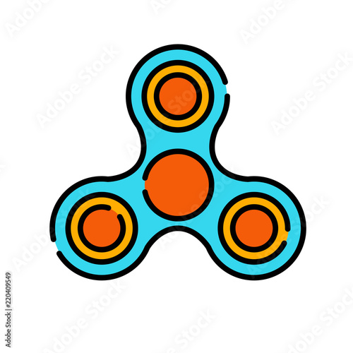 Fidget spinner LineColor illustration