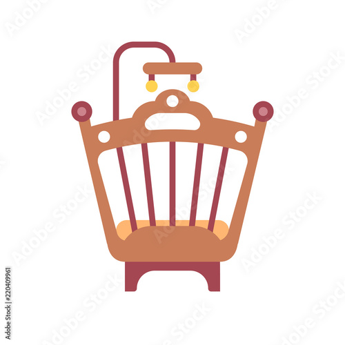 Infant Bed Flat Icon