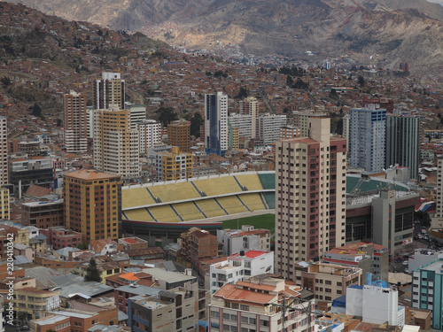 Football stadium of La Paz, Bolivia photo