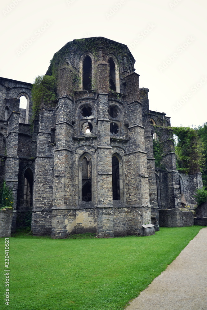 Ruins of cisterian Villers Abbey, abbaye de Villers, in Villers-la-Ville, Brabant province, Wallonia, Belgium