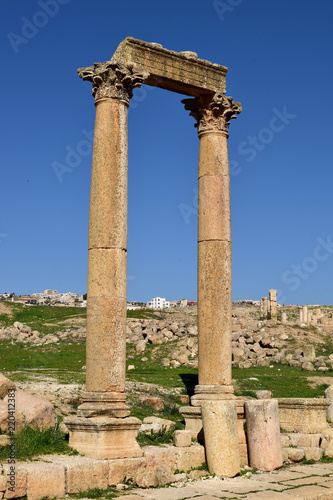 Roman Ruins of Jerash , Ancient Roman city of Gerasa of Antiquity , modern Jerash, Jordan