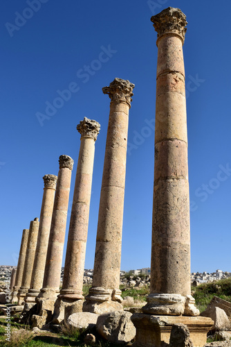 Roman Ruins of Jerash , Ancient Roman city of Gerasa of Antiquity , modern Jerash, Jordan