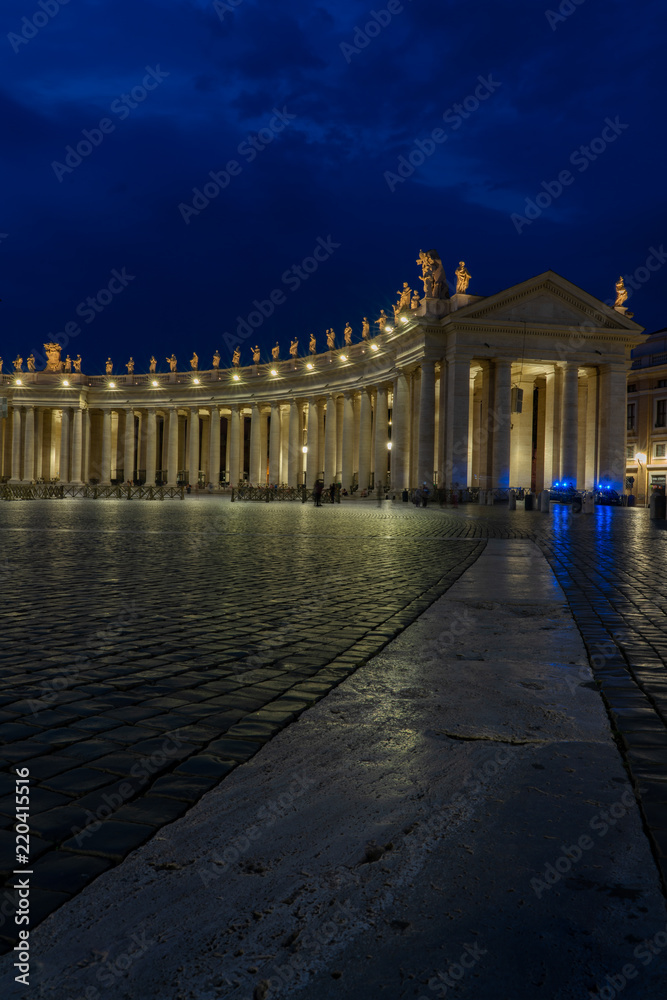 Fototapeta premium Rome, Italy showing ancient rome at day and night from colloseum to vatican