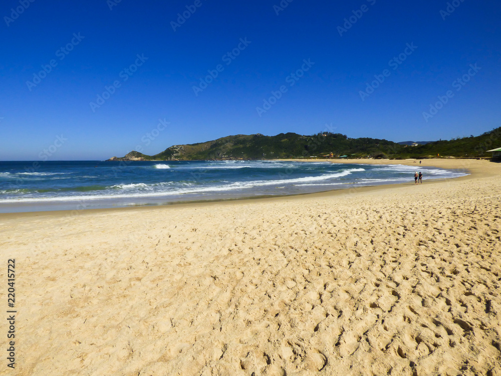 A view of Praia Mole (Mole beach) in Florianopolis, Brazil