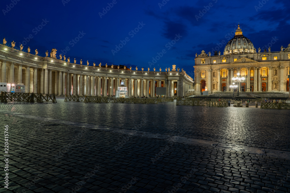 Rome, Italy showing ancient rome at day and night from colloseum to vatican