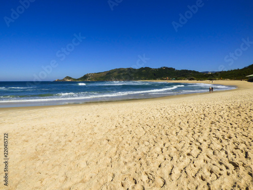 A view of Praia Mole  Mole beach  in Florianopolis  Brazil