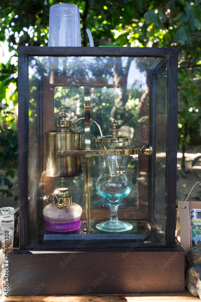 kopi luwak coffee machine in an typical 