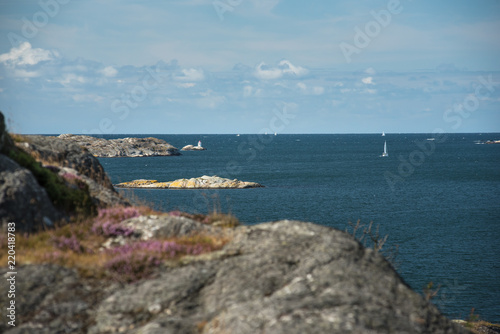 Sea landscape of a rocky coastline on the South of Sweden. © ianachyrva