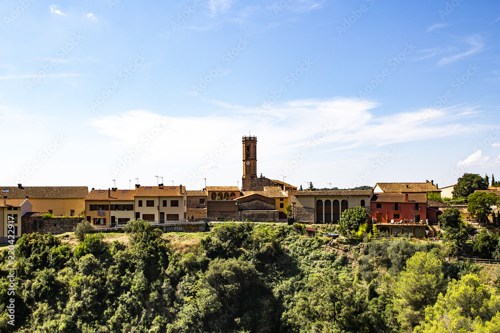 Skyline of Collbato, village near of Montserrat