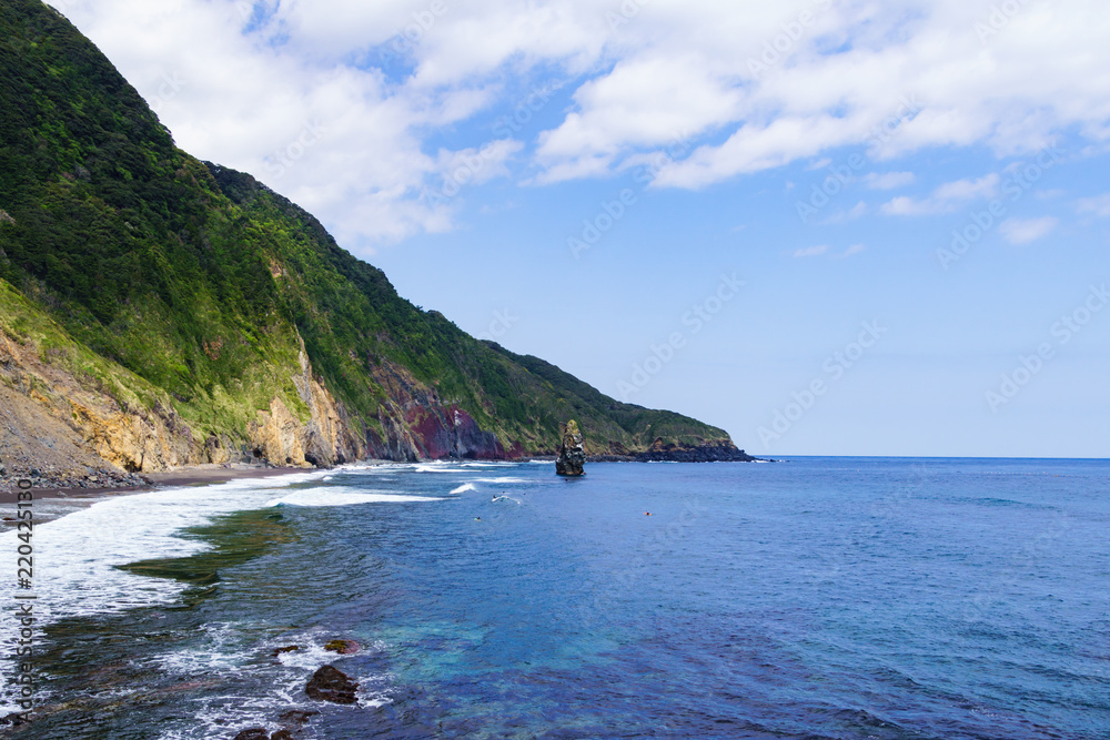 Obraz premium [東京都] 伊豆大島の筆島（No.1072r）