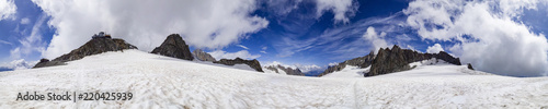 Monte bianco ed il ghiacciaio