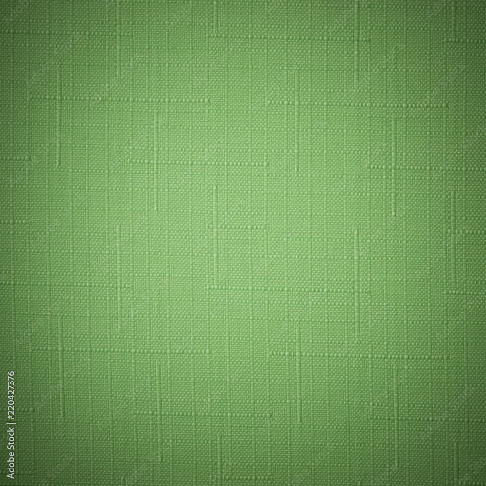 Fototapeta premium Green fabric background. 