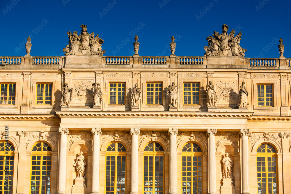 The Versailles Palace in a freezing winter day just before spring