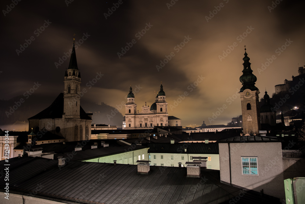 Fototapeta premium church at night