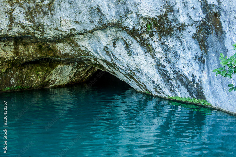 Underwater cave