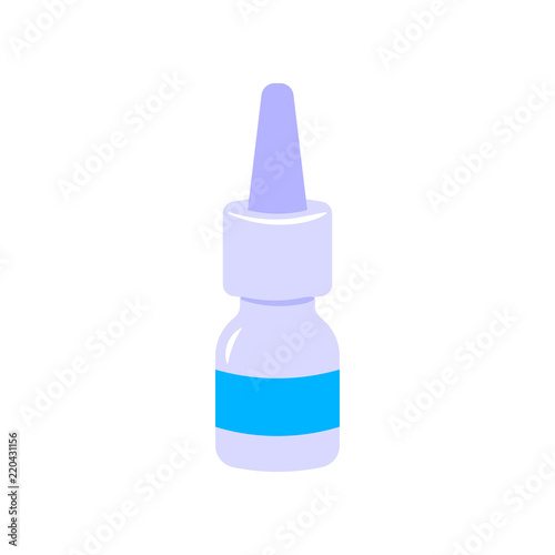 Nasal drops icon isolated on white. Vector illustration