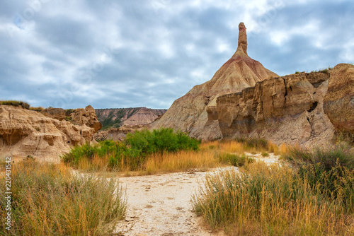 Castil de Tierra in Bardenas Reales, Navarra, Nordspanien  photo