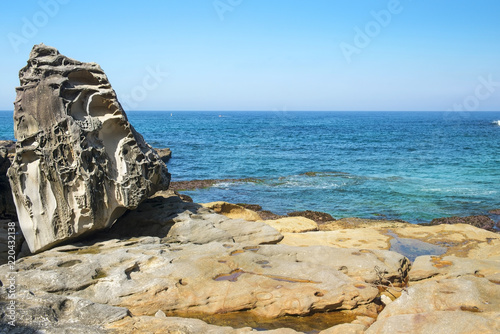 sea cliffs near Bondi Beach, Sydney, Australia © irisphoto1