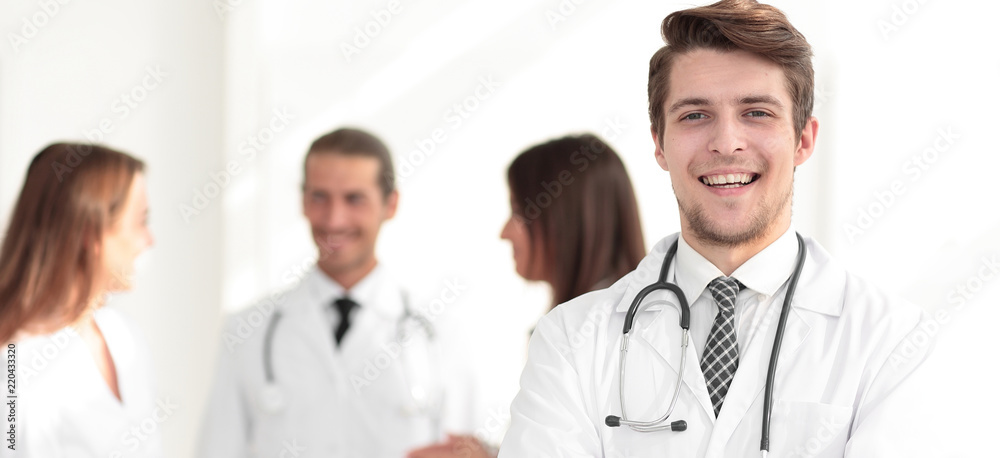 doctor therapist on the background of the office doctor therapist on the background of the office