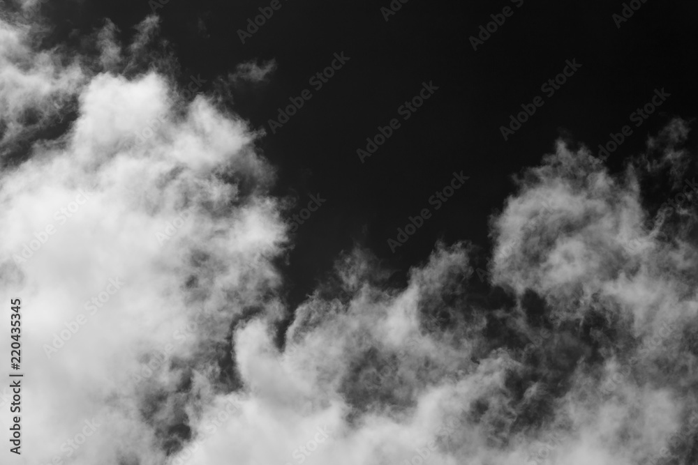 Obraz premium Clouds over black.