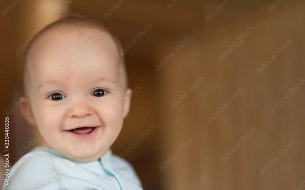 Portrait of a beautiful little baby. Close-up. copyspace Portrait of a beautiful little baby. Close-up. copyspace